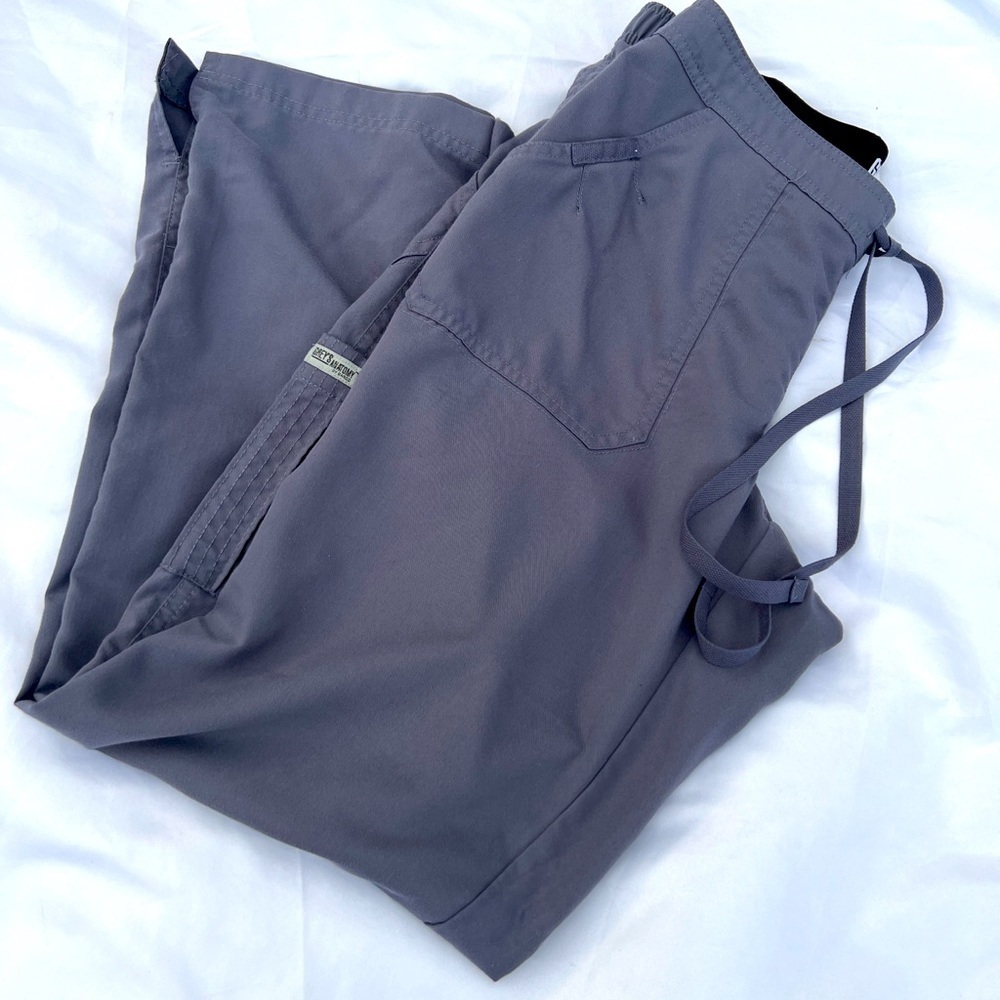 Grey’s Anatomy gray drawstring waist Scrub Pants S